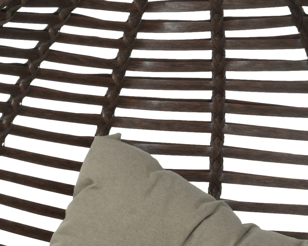 Amadora Hang-ei Wicker Bruin - 121 X 105 X 196 Cm 2 Amadora Hang-ei Wicker Bruin - 121 X 105 X 196 Cm - Afbeelding 2