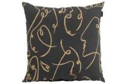Hartman Faces Black Sierkussen 50x50x16