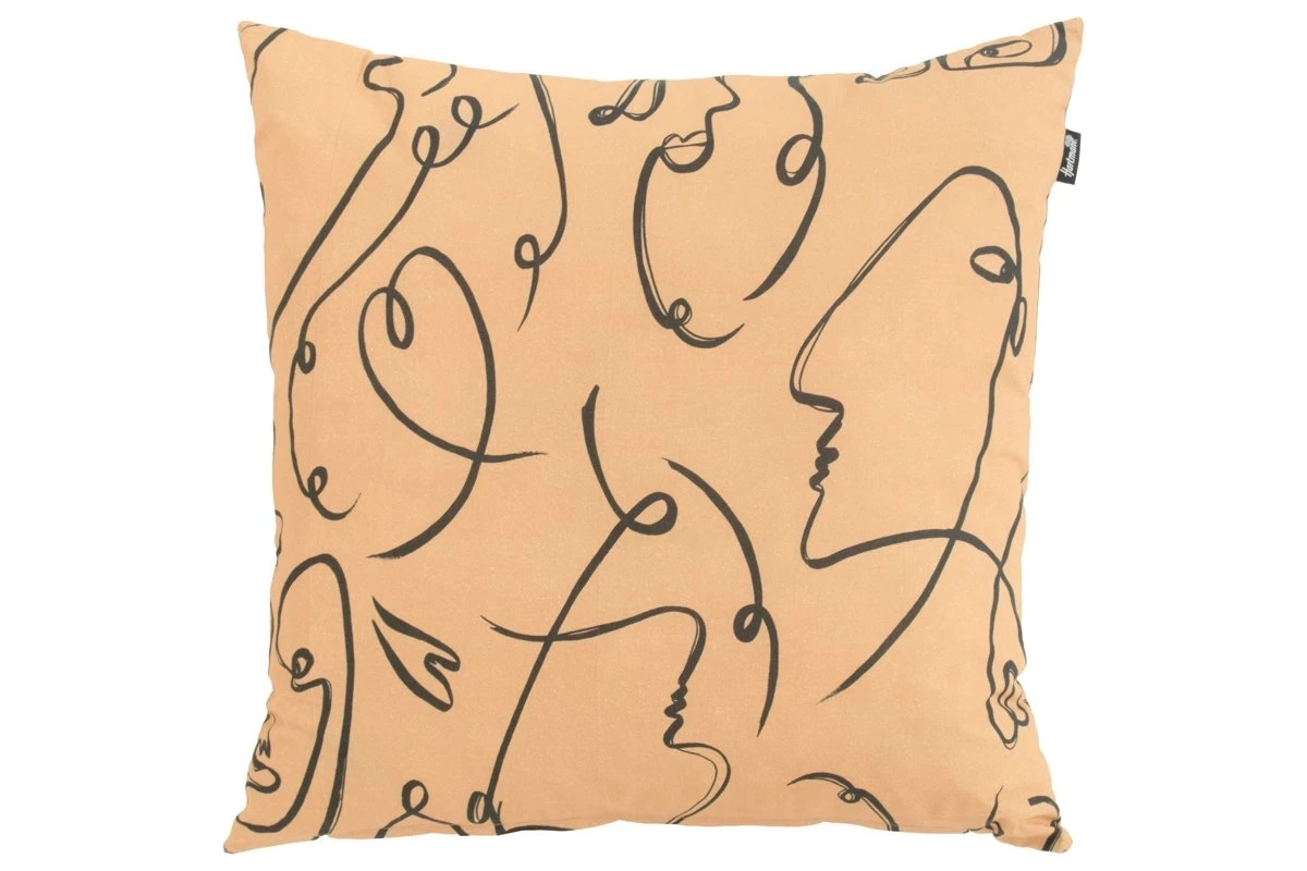 Hartman Faces Yellow Sierkussen 50x50x16 1 Hartman Faces Yellow Sierkussen 50x50x16