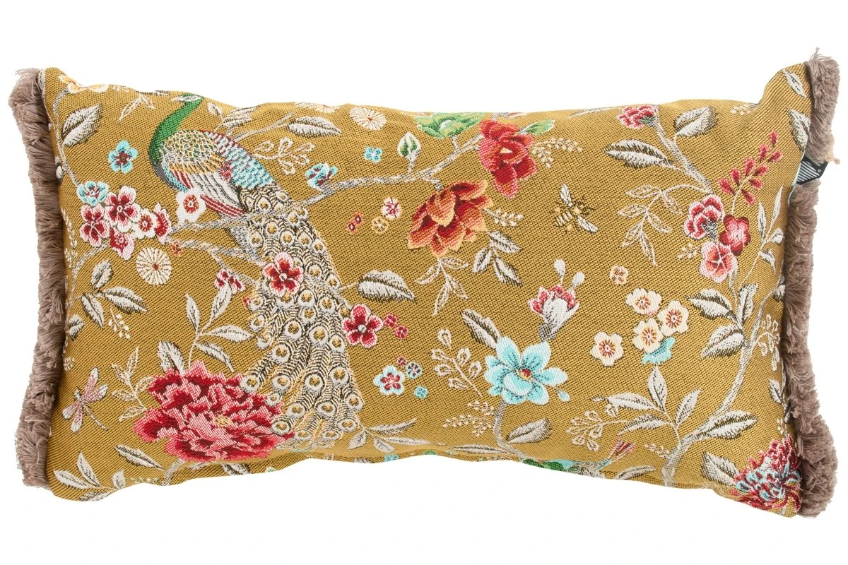 Hartman Pavonne Yellow Lendekussen 50x30x14 1 Hartman Pavonne Yellow Lendekussen 50x30x14