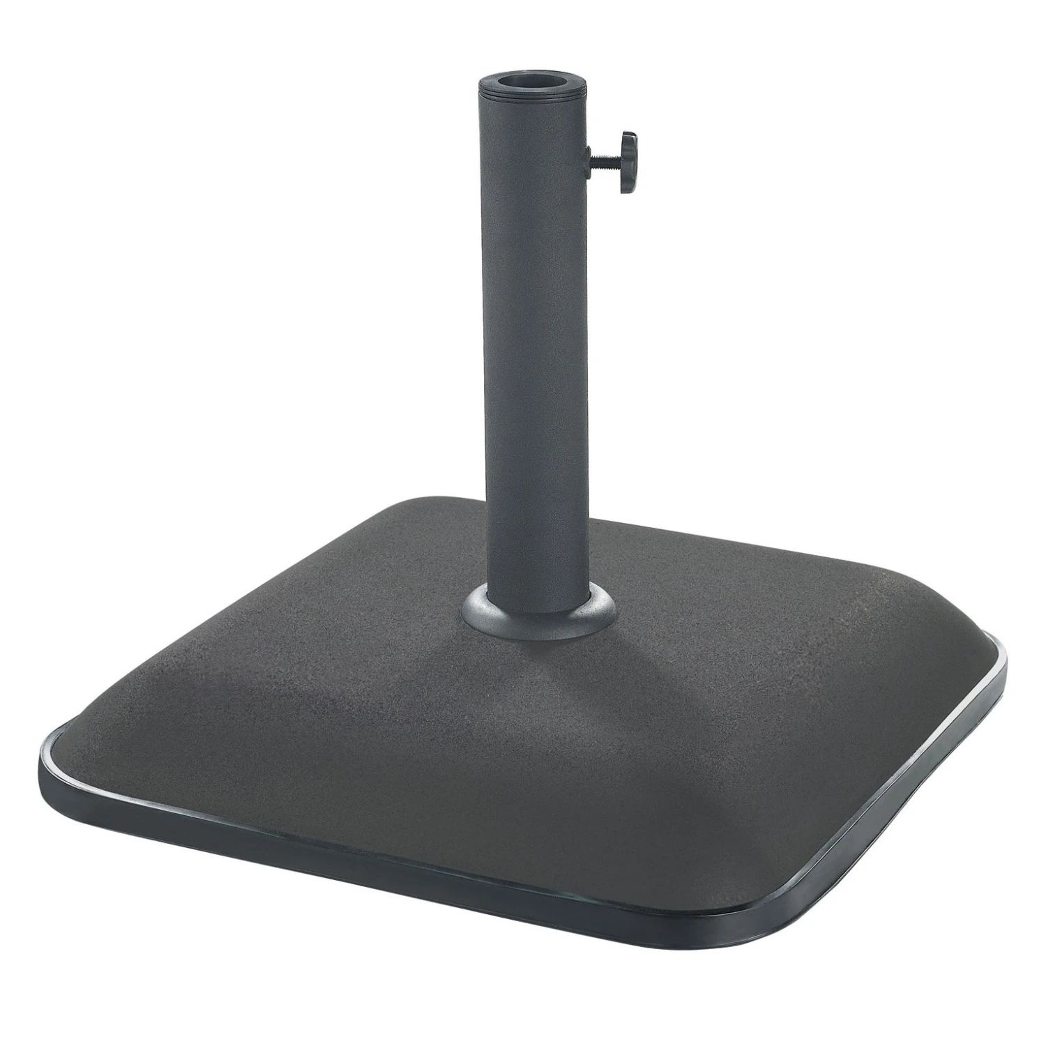 Parasolvoet Vierkant 25kg Zwart 1 Parasolvoet Vierkant 25kg Zwart