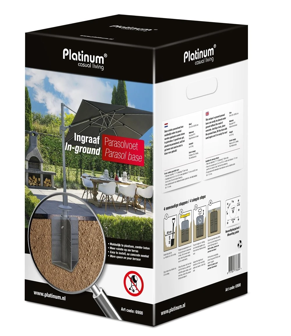 Platinum Ingraafvoet Zonder Beton 3 Platinum Ingraafvoet Zonder Beton - Afbeelding 3