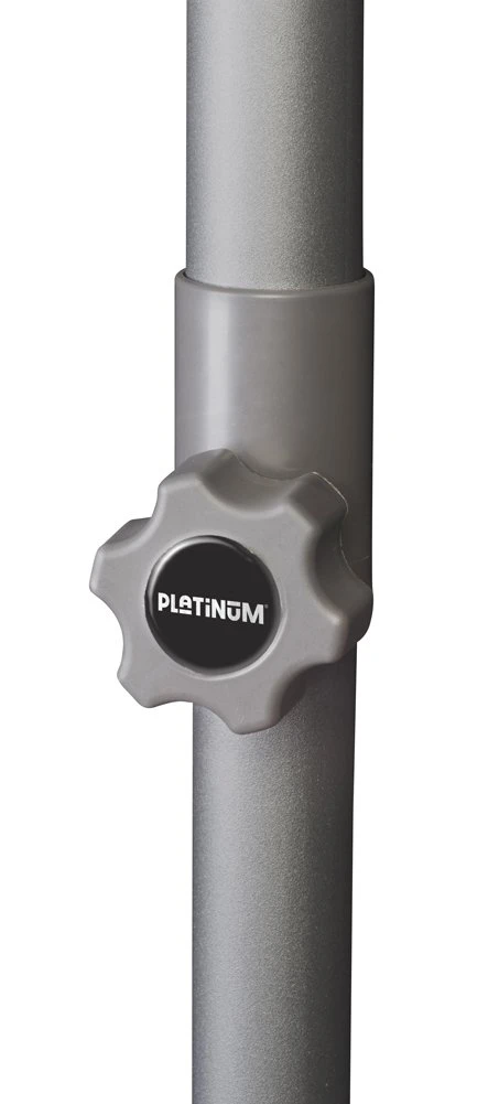 Platinum Middenstokparasol Lisboa Ø 300 Cm Antraciet 3 Platinum Middenstokparasol Lisboa Ø 300 Cm Antraciet - Afbeelding 3