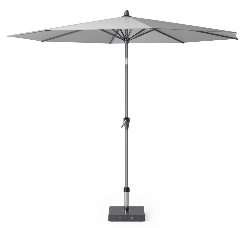 Platinum Middenstokparasol Riva Ø 300 Cm Lichtgrijs 1 Platinum Middenstokparasol Riva Ø 300 Cm Lichtgrijs