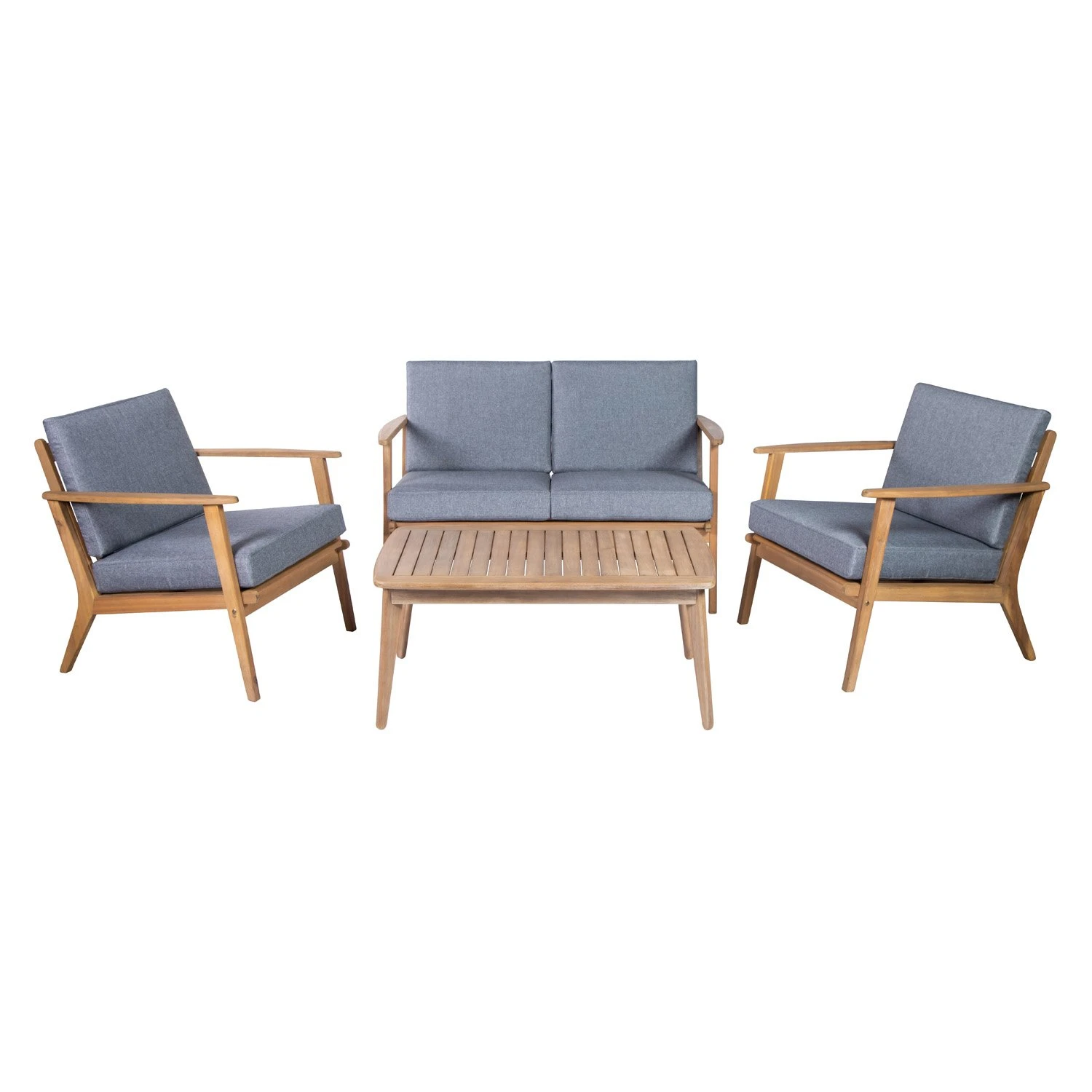 Royal Seasons HANOI Stoel Bank Loungeset 4-delig 1 Royal Seasons HANOI Stoel Bank Loungeset 4-delig