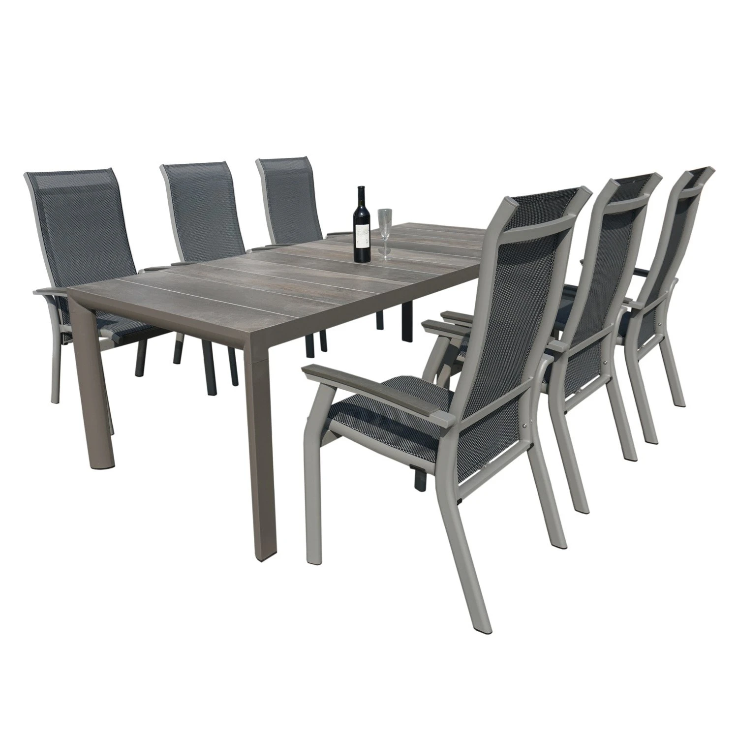Royal Seasons SEVILLA Dining Set Met 6 Stoelen 1 Royal Seasons SEVILLA Dining Set Met 6 Stoelen