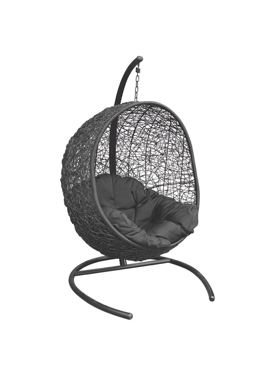 Royal Seasons VOGELNEST Deluxe Hangstoel Zwart 1 Royal Seasons VOGELNEST Deluxe Hangstoel Zwart