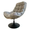 Royal Seasons VOGELNEST Lazy Draaifauteuil Grijs